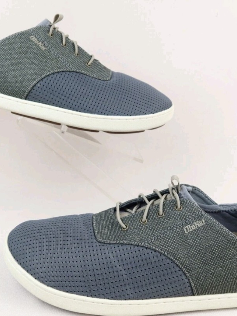 OluKai Nohea Moku Slip On Shoes Men's 8 M Charcoal Gray Clay